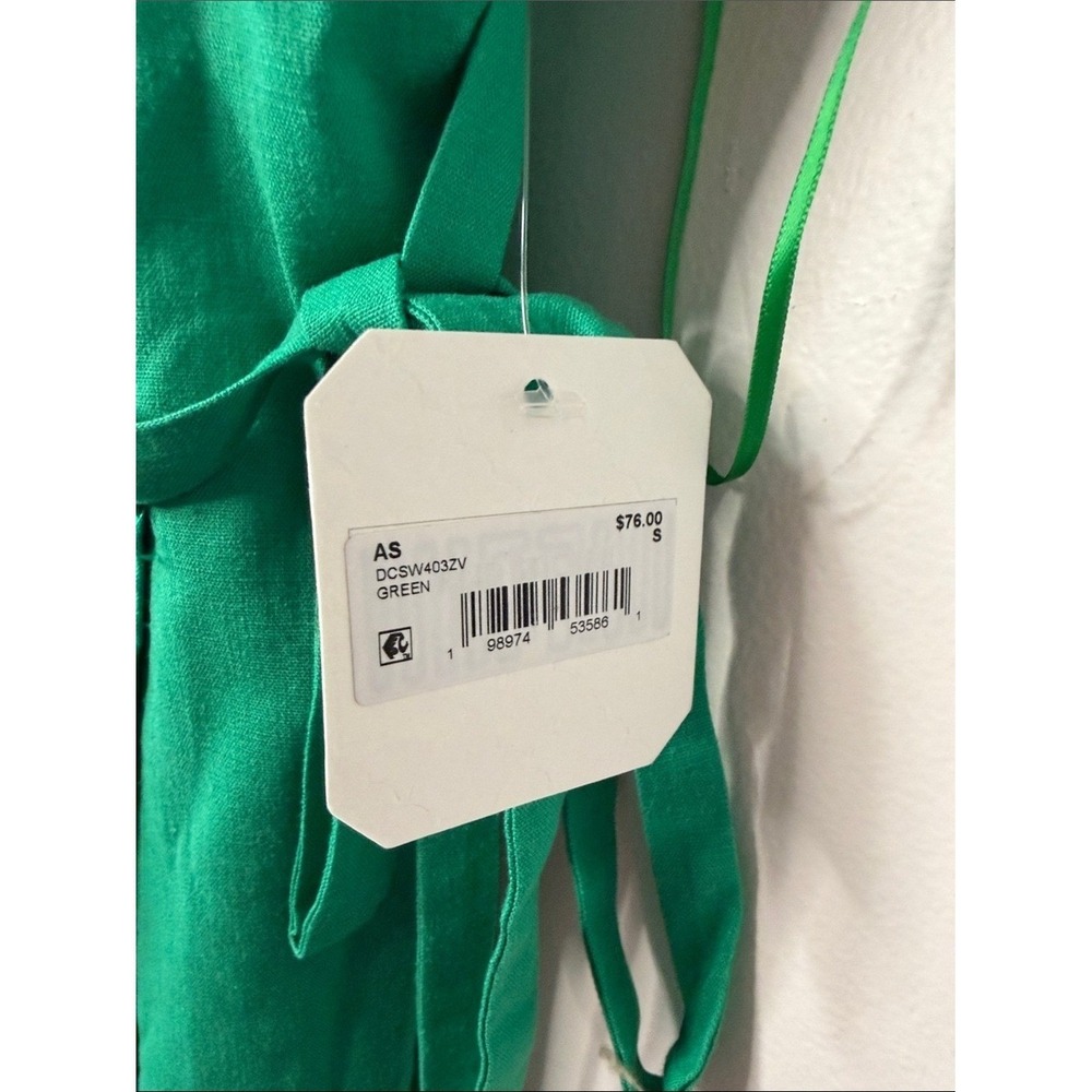 4SI3NNA Emerald Green Spaghetti-Strap Wrap Mini Dress - Picture 3 of 10